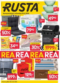 Rusta Reklamblad från 15/06/2026 Rusta erbjudanden