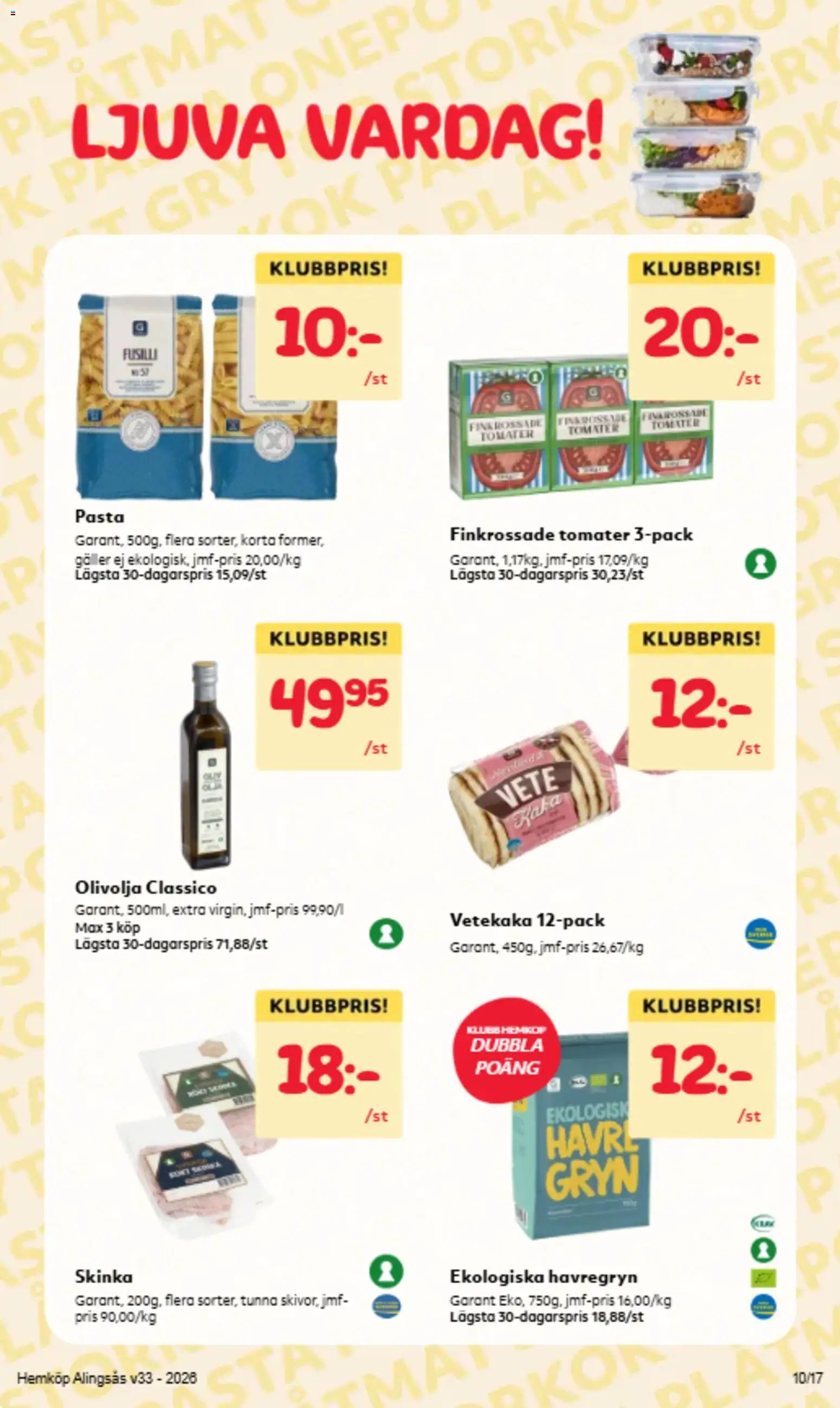 Hemköp Reklamblad från 10/08/2026 Hemköp erbjudanden