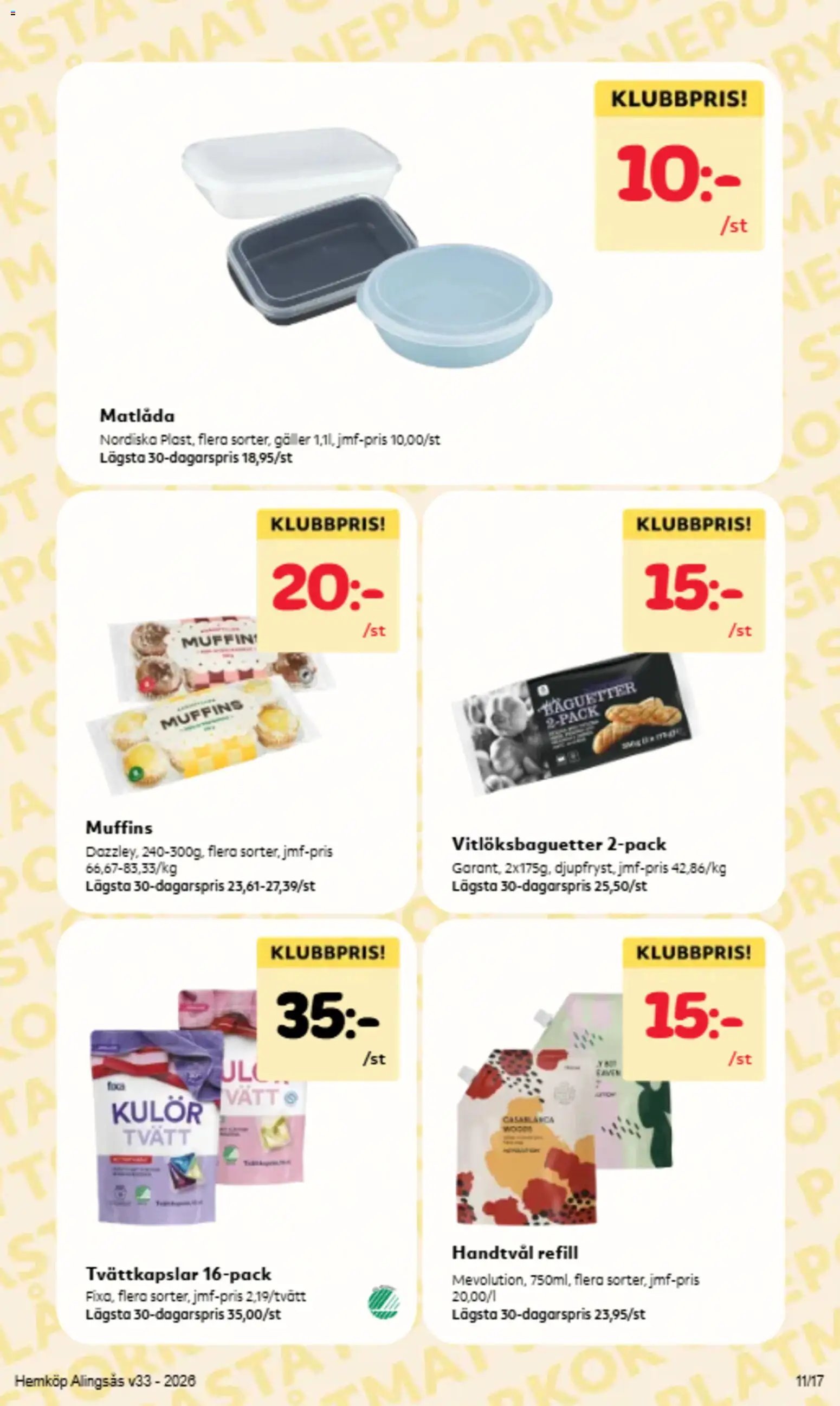 Hemköp Reklamblad från 10/08/2026 Hemköp erbjudanden
