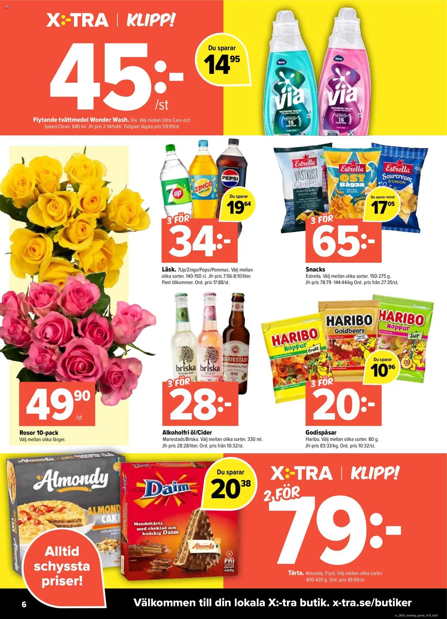 Coop Daglivs Reklamblad från 15/06/2026 Coop Daglivs erbjudanden xtra