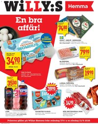Willys Reklamblad från 07/09/2026 Willys erbjudanden Hemma