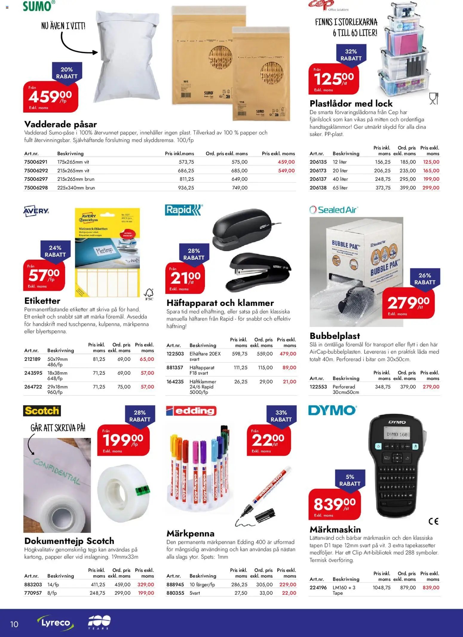 Lyreco Reklamblad från 12/01/2026 Reklamblad Black Friday Lyreco