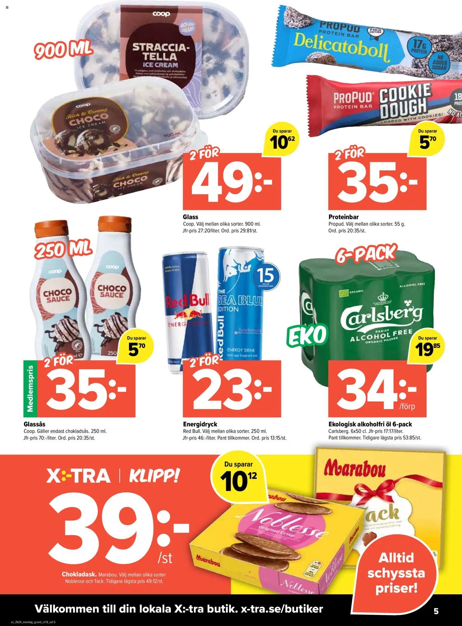 Coop X:-TRA Reklamblad från 08/06/2026 Coop X:-TRA erbjudanden