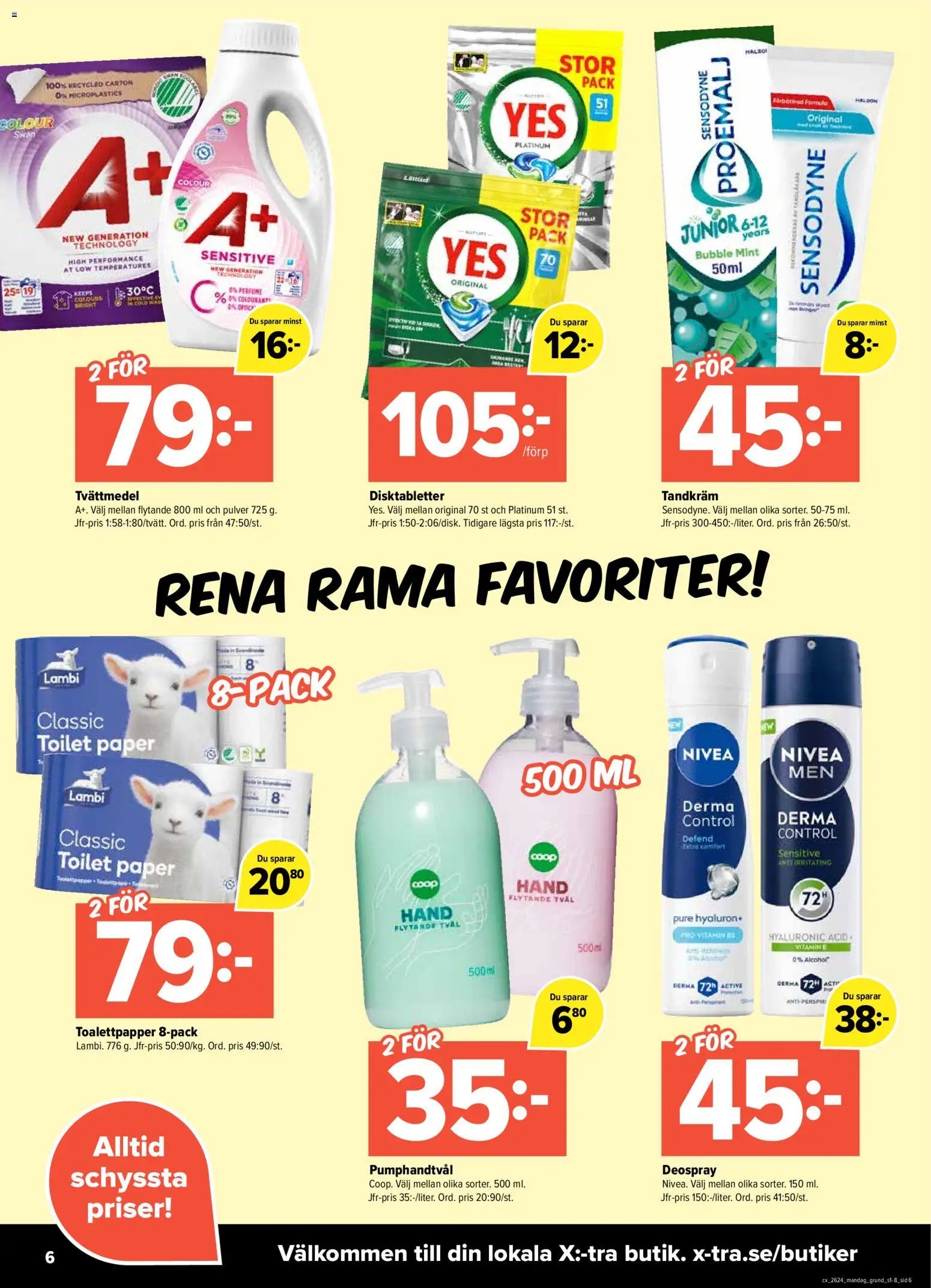 Coop X:-TRA Reklamblad från 08/06/2026 Coop X:-TRA erbjudanden