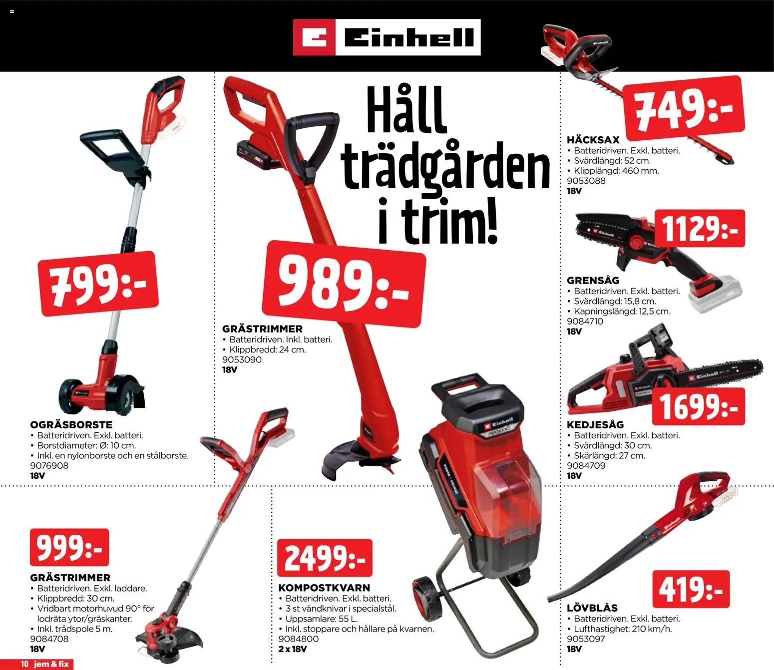 Jem & Fix Reklamblad från 22/06/2026 Jem & Fix erbjudanden