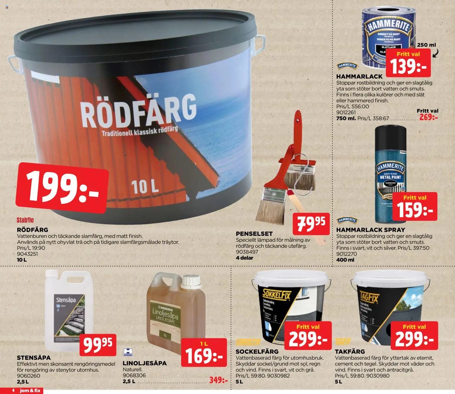 Jem & Fix Reklamblad från 22/06/2026 Jem & Fix erbjudanden