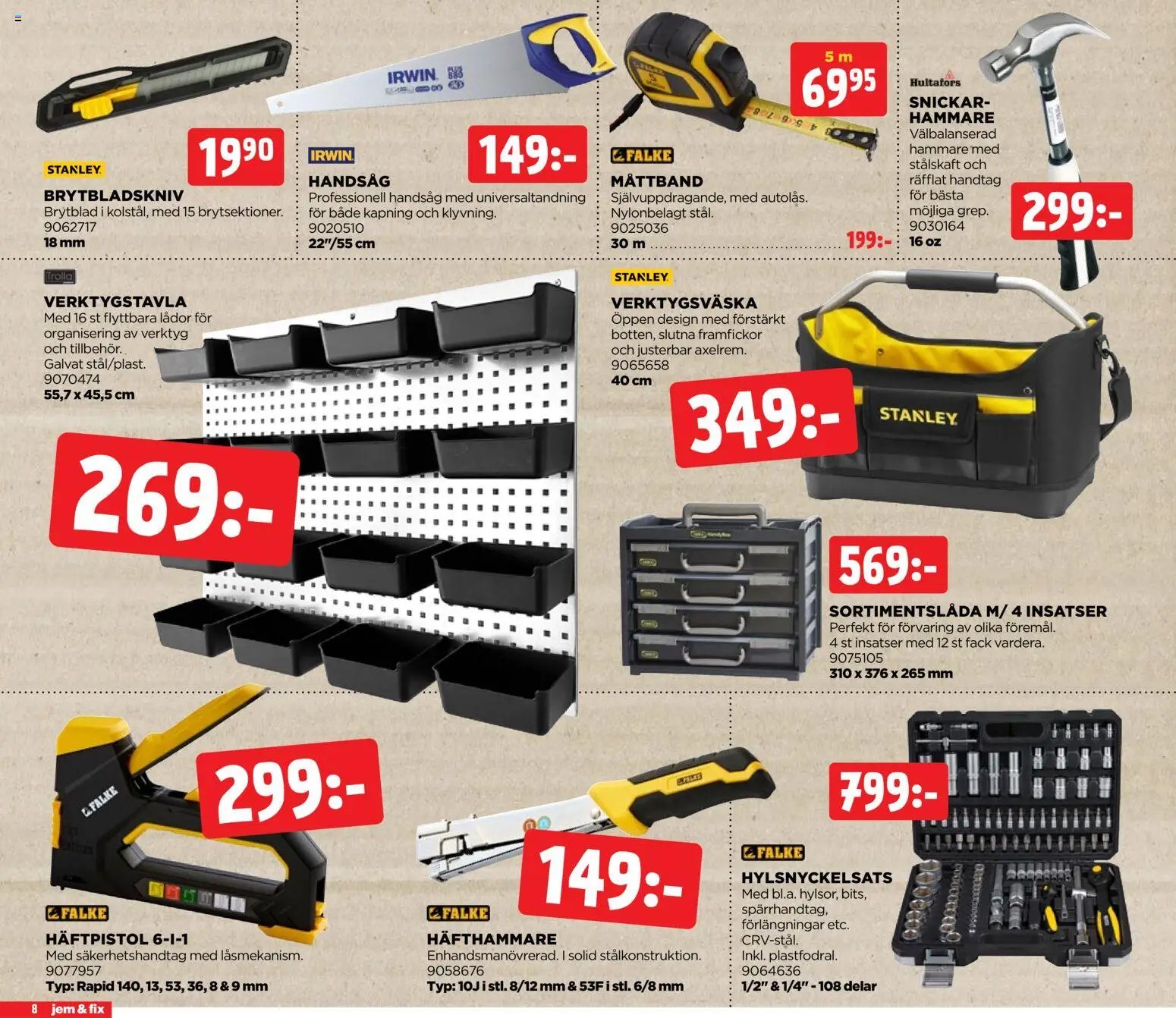 Jem & Fix Reklamblad från 22/06/2026 Jem & Fix erbjudanden