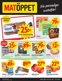 Matöppet Reklamblad från 08/06/2026 Matöppet erbjudanden