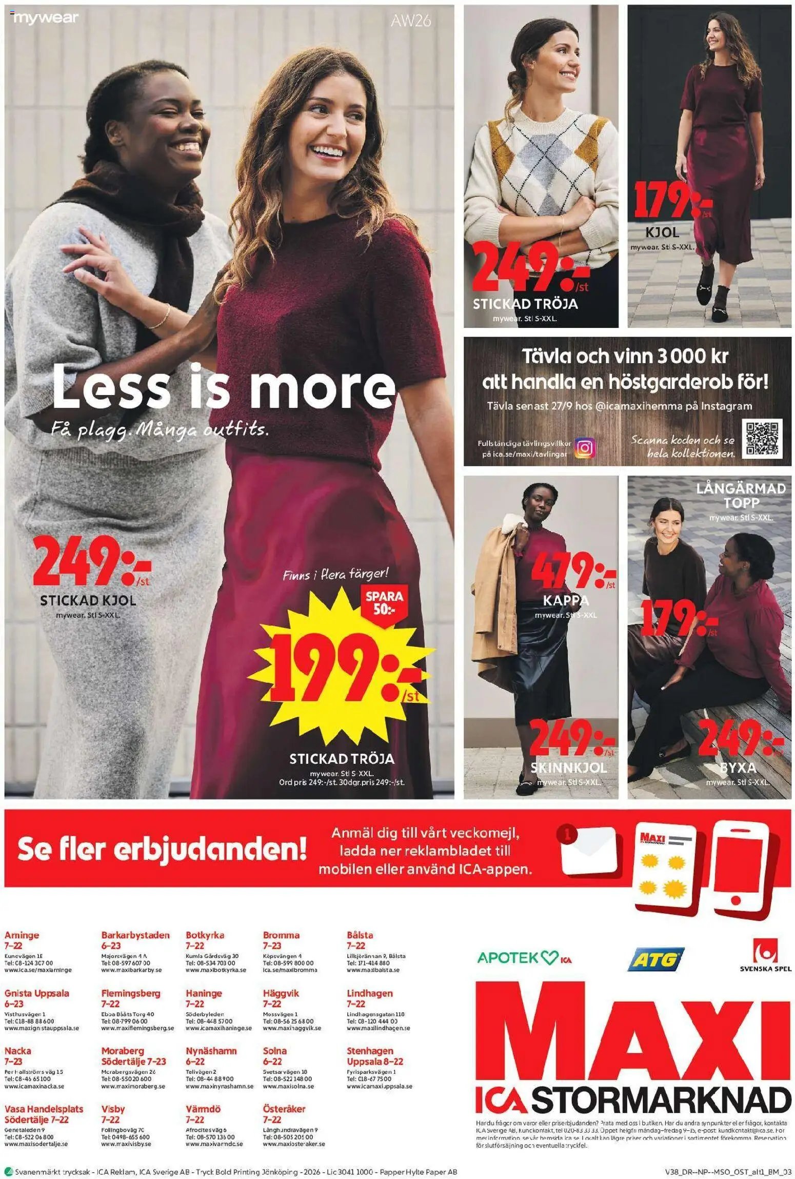 ICA Maxi Reklamblad från 14/09/2026 ICA Maxi erbjudanden