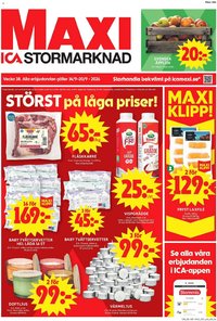 ICA Maxi Reklamblad från 14/09/2026 ICA Maxi erbjudanden