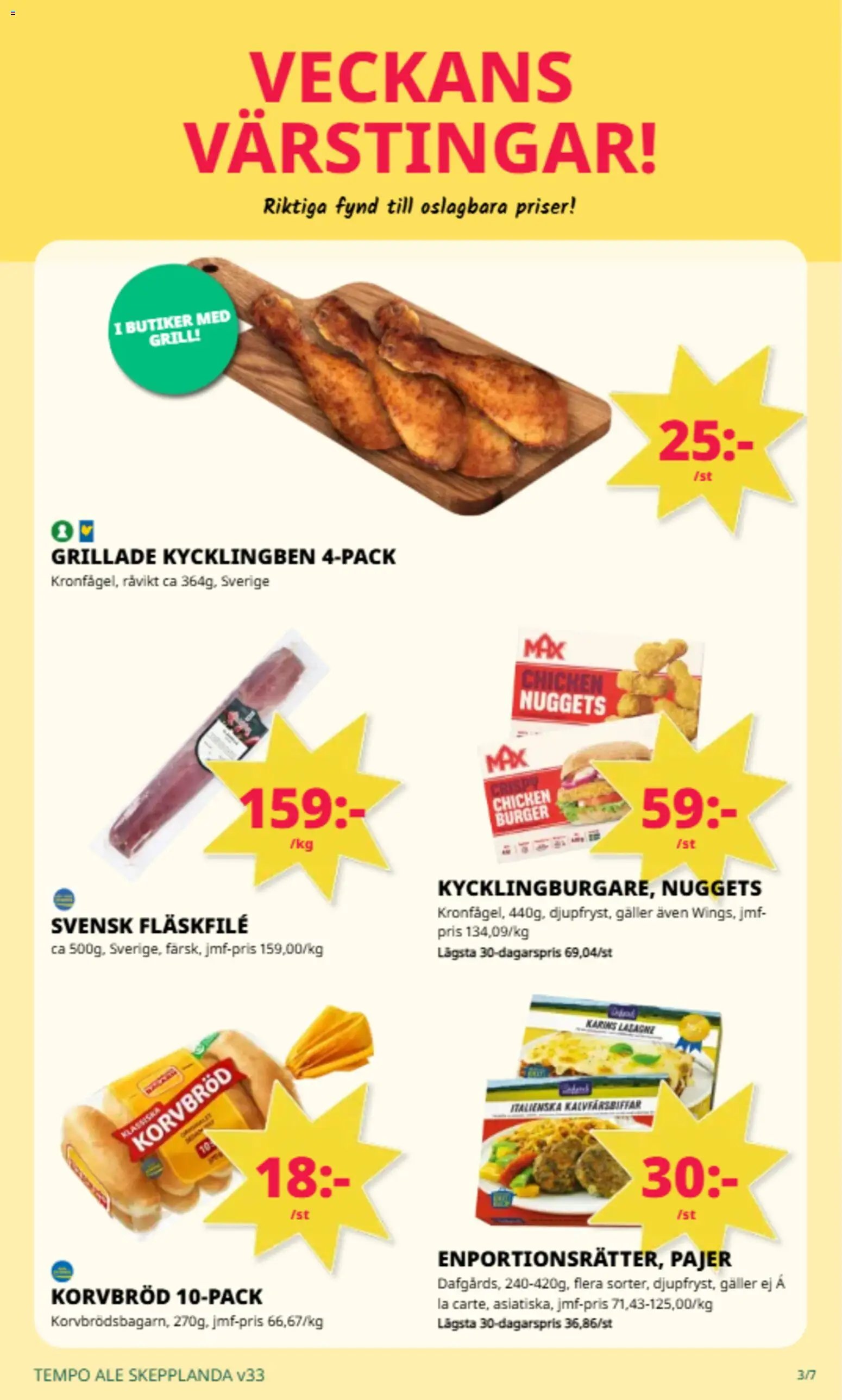 Tempo Reklamblad från 10/08/2026 Aktuella reklamblad Tempo