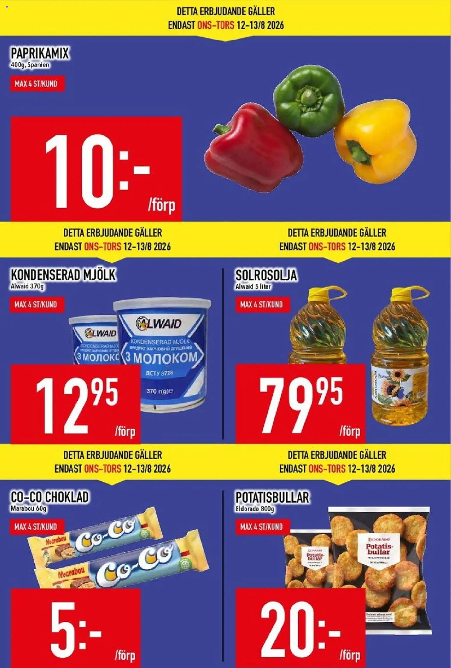 Matdax Reklamblad från 10/08/2026 Matdax erbjudanden