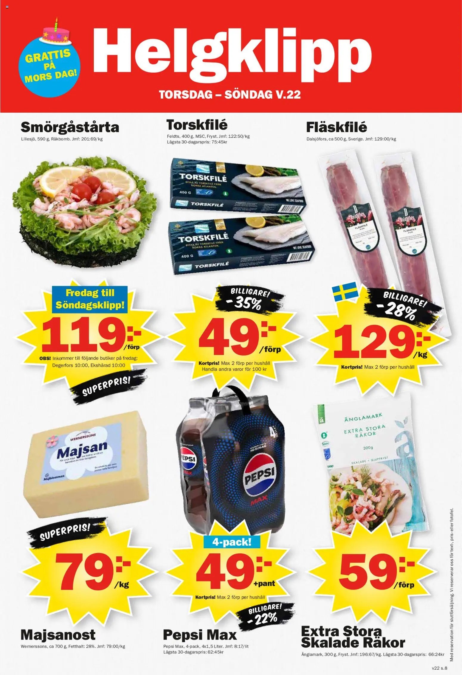 Pekås Reklamblad från 25/05/2026 Pekås erbjudanden