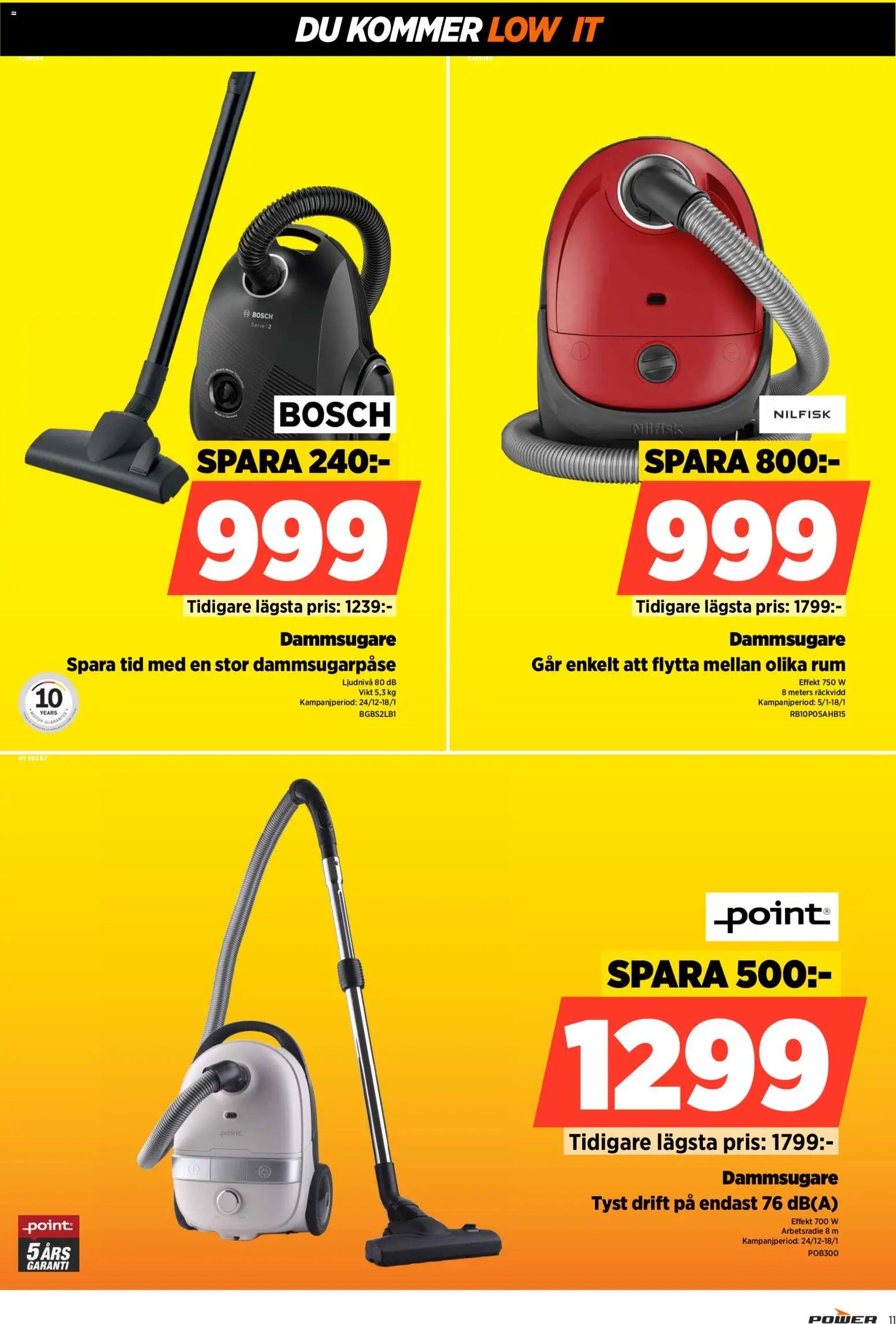 Power Reklamblad från 12/01/2026 Aktuella reklamblad Power