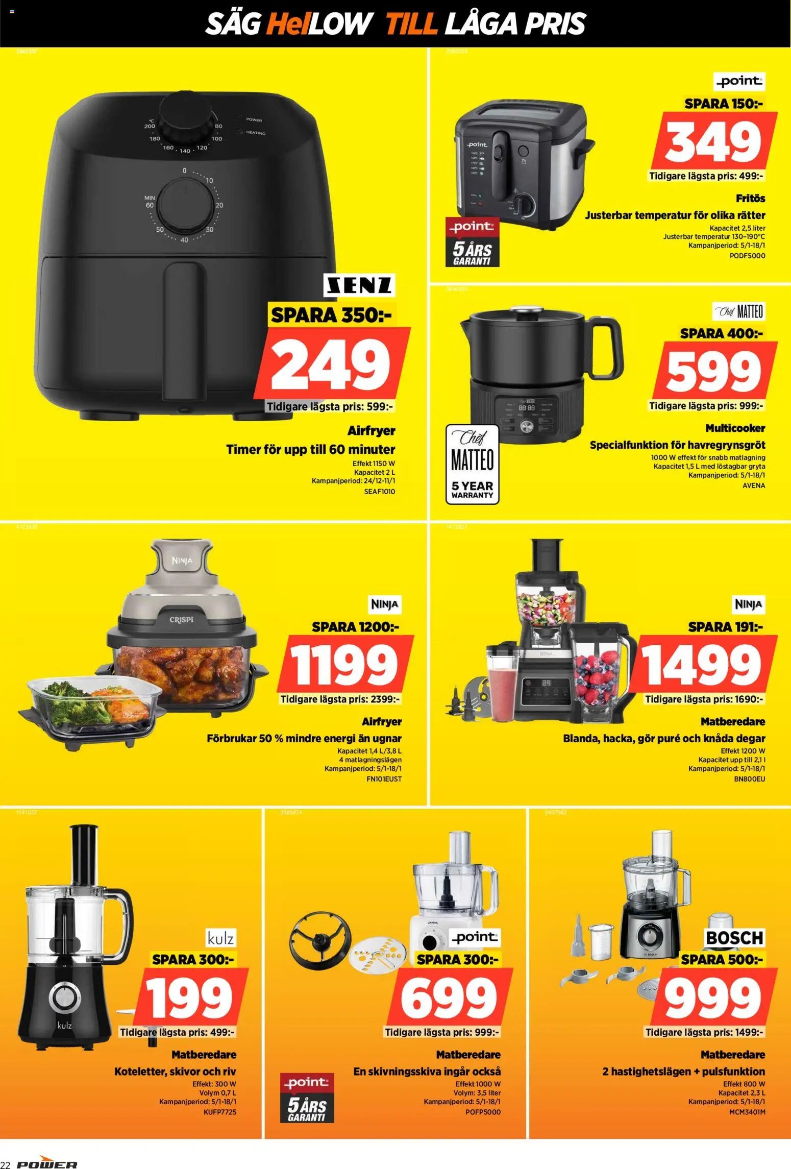 Power Reklamblad från 12/01/2026 Aktuella reklamblad Power