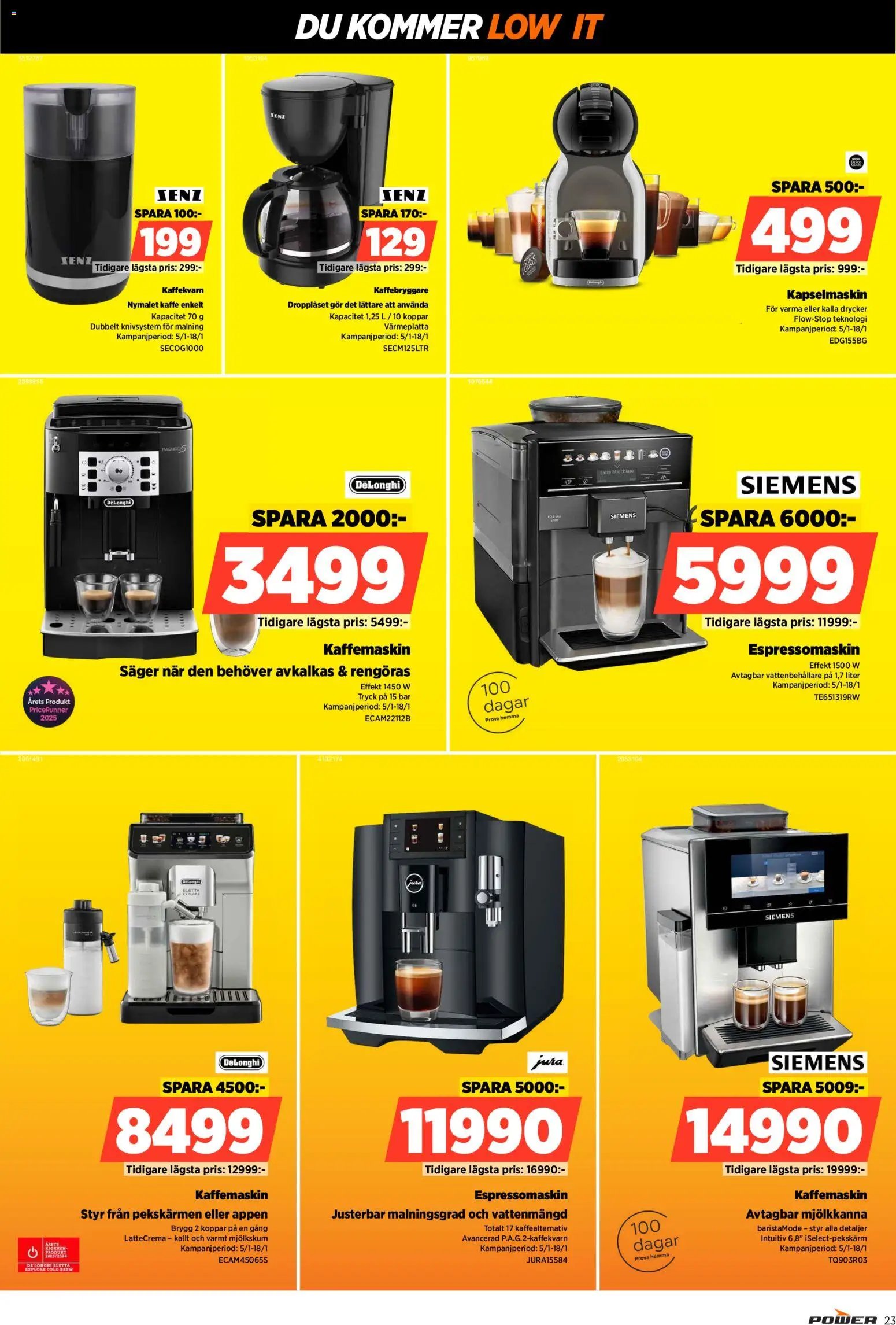 Power Reklamblad från 12/01/2026 Aktuella reklamblad Power