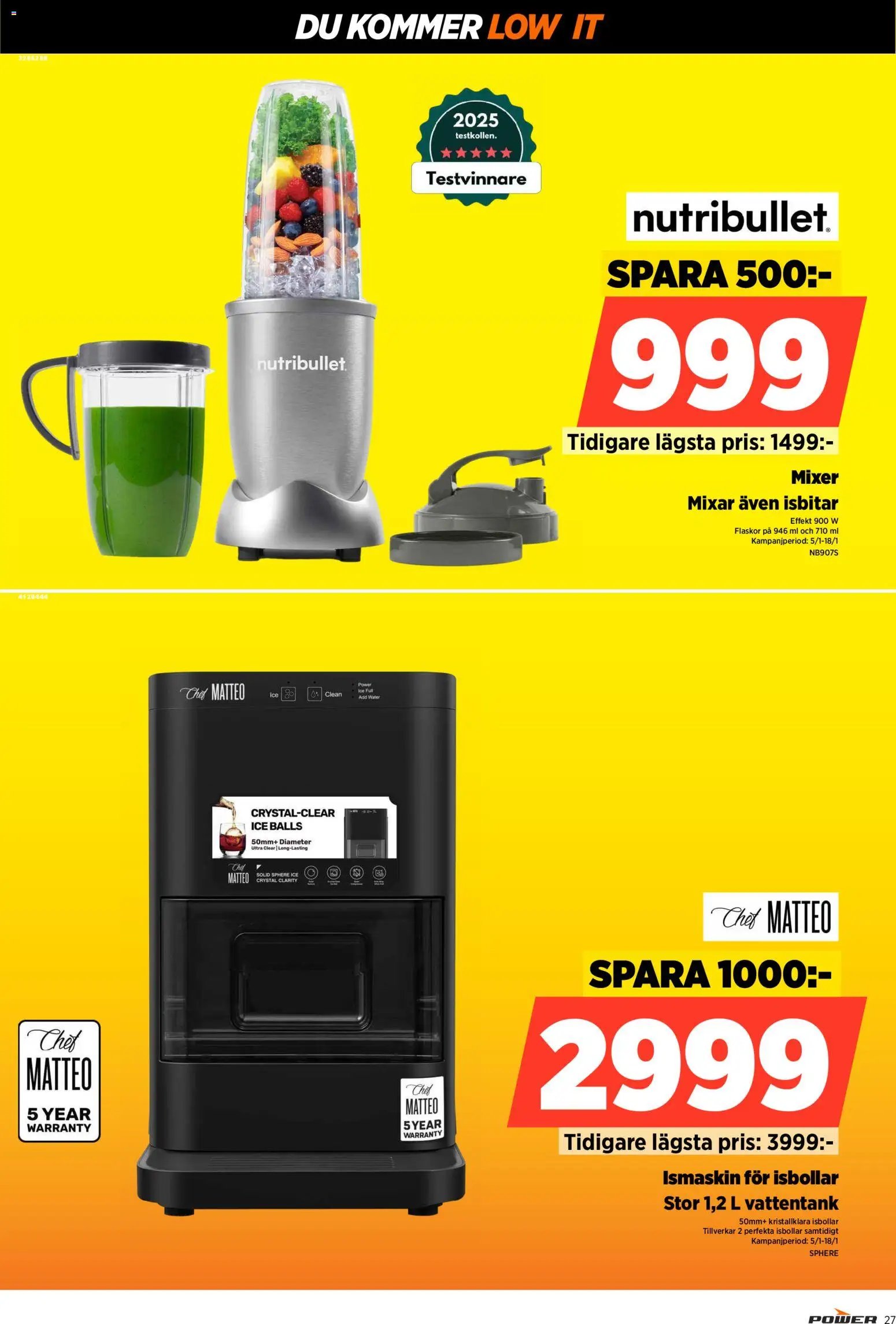 Power Reklamblad från 12/01/2026 Aktuella reklamblad Power