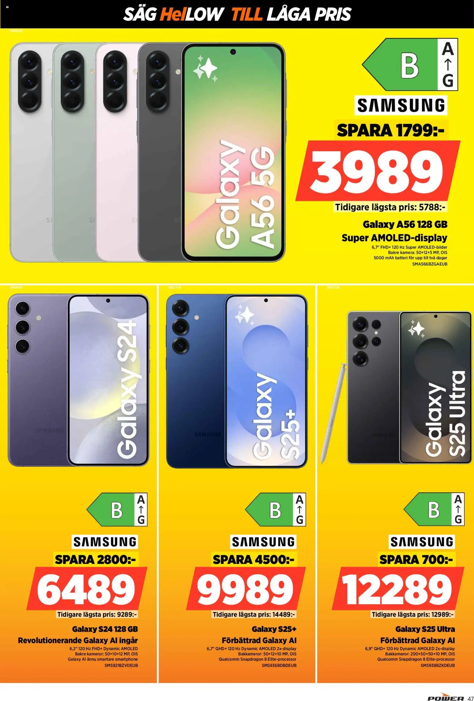 Power Reklamblad från 12/01/2026 Aktuella reklamblad Power