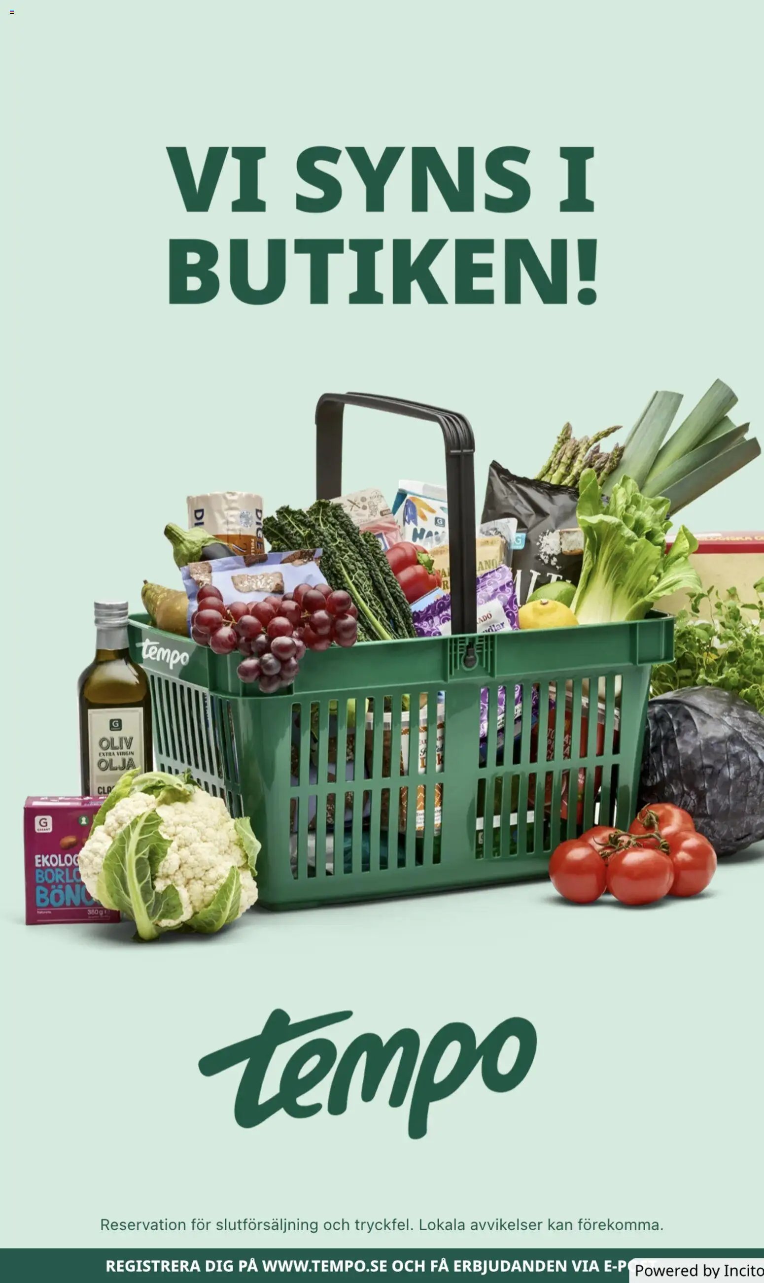 Tempo Reklamblad från 22/06/2026 Tempo erbjudanden