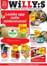Willys Reklamblad från 08/06/2026 Willys erbjudanden
