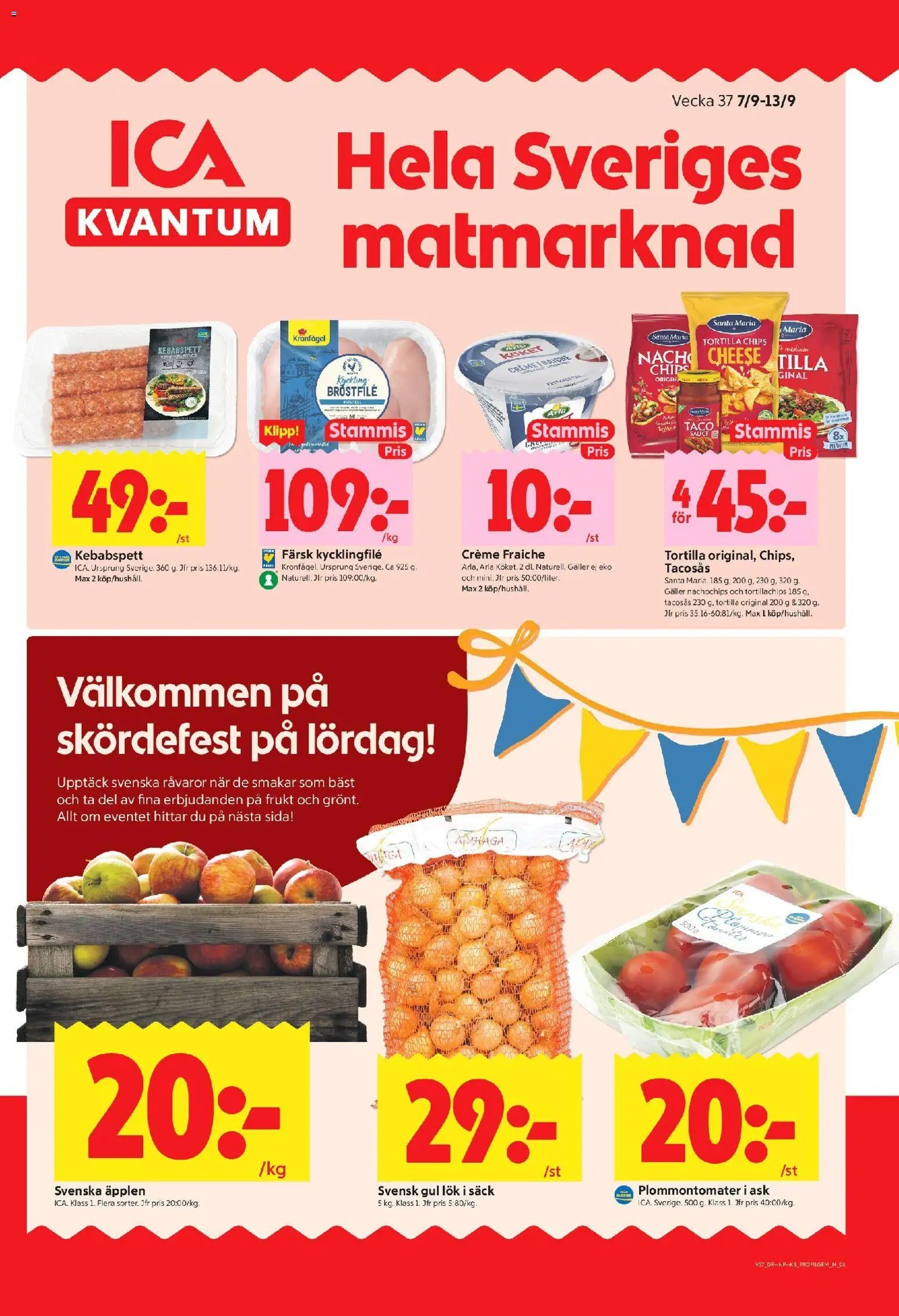 ICA Kvantum Reklamblad från 07/09/2026 ICA Kvantum erbjudanden