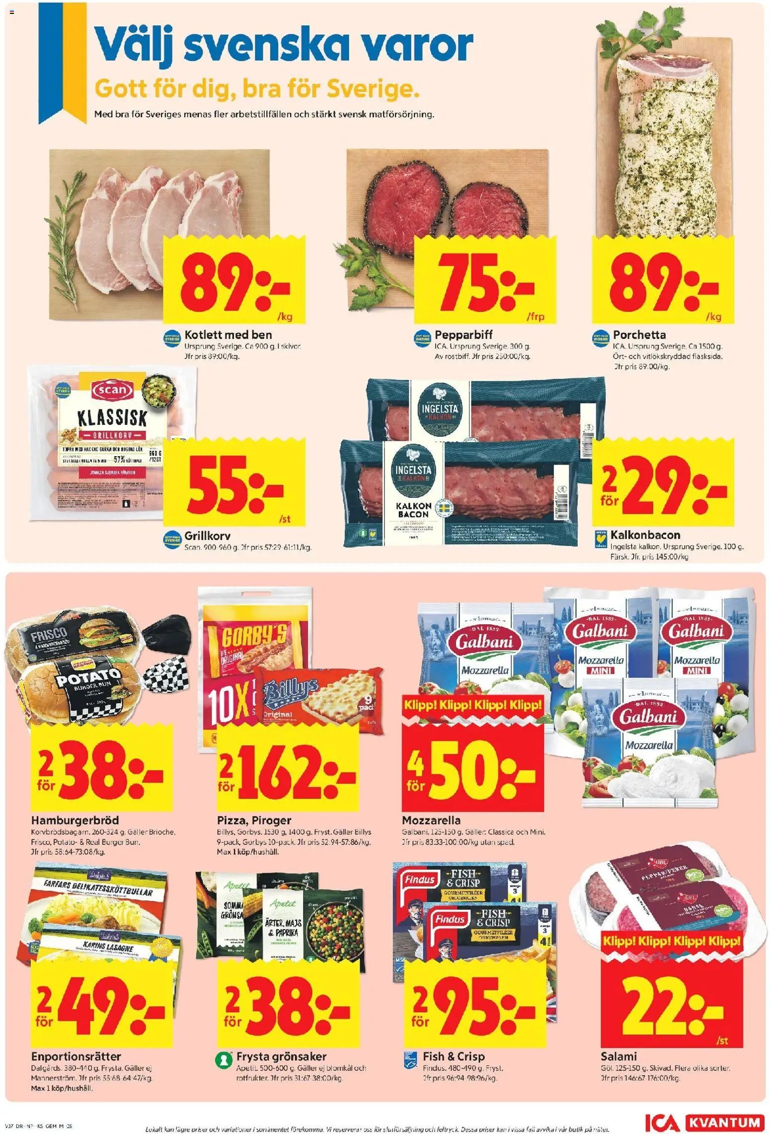 ICA Kvantum Reklamblad från 07/09/2026 ICA Kvantum erbjudanden