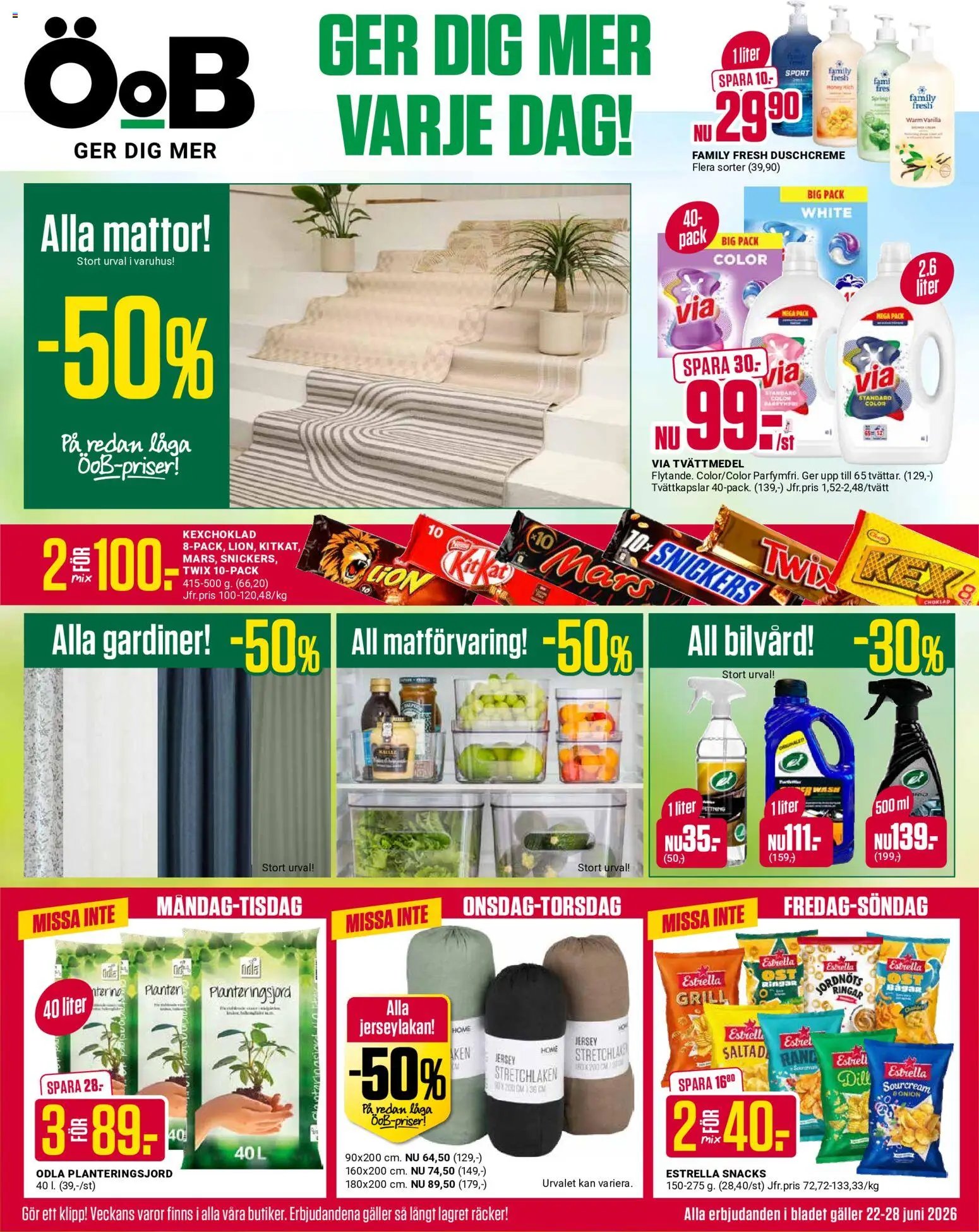 ÖoB Reklamblad från 22/06/2026 ÖoB erbjudanden