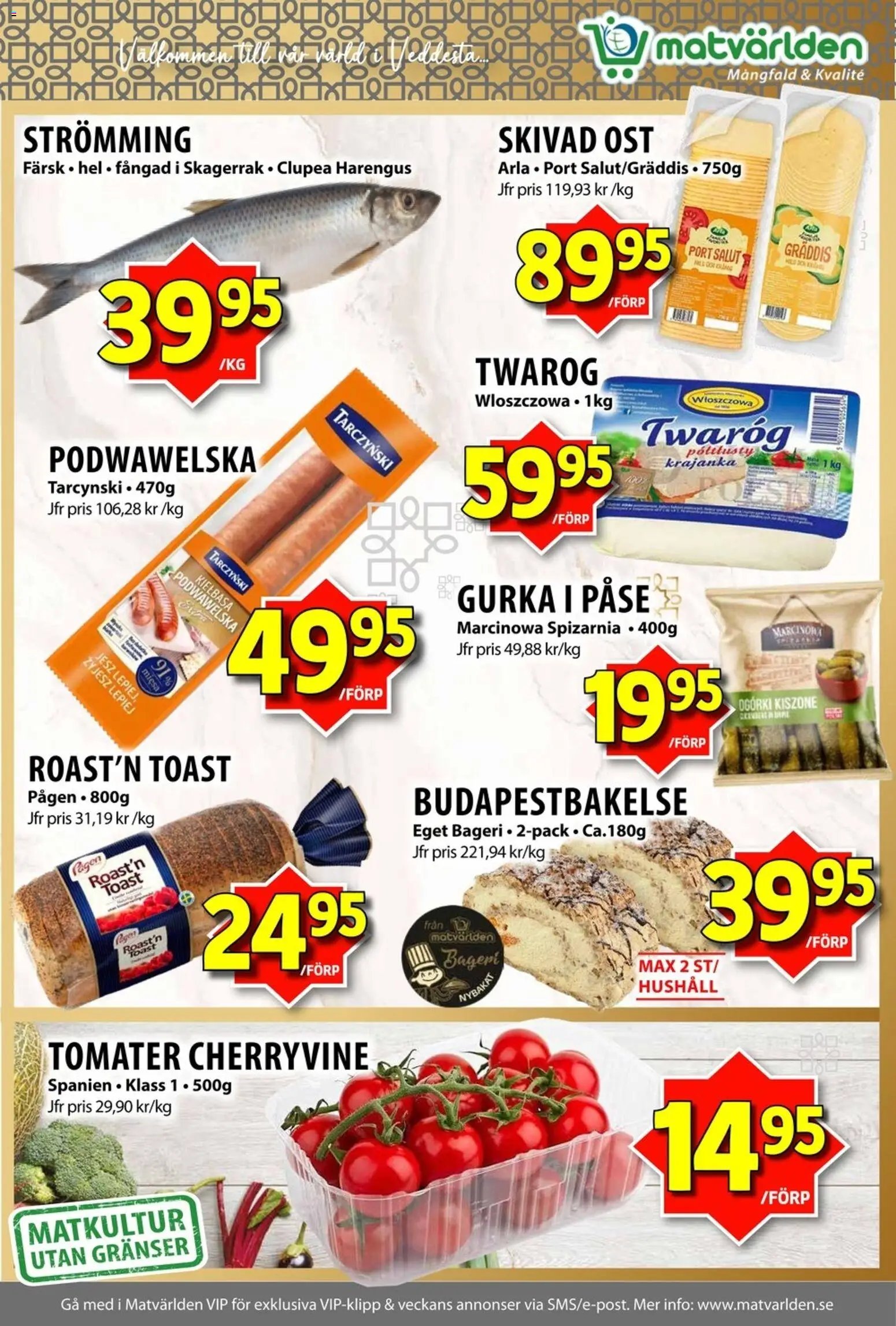 Matvärlden Reklamblad från 17/11/2025 Aktuella reklamblad Matvärlden