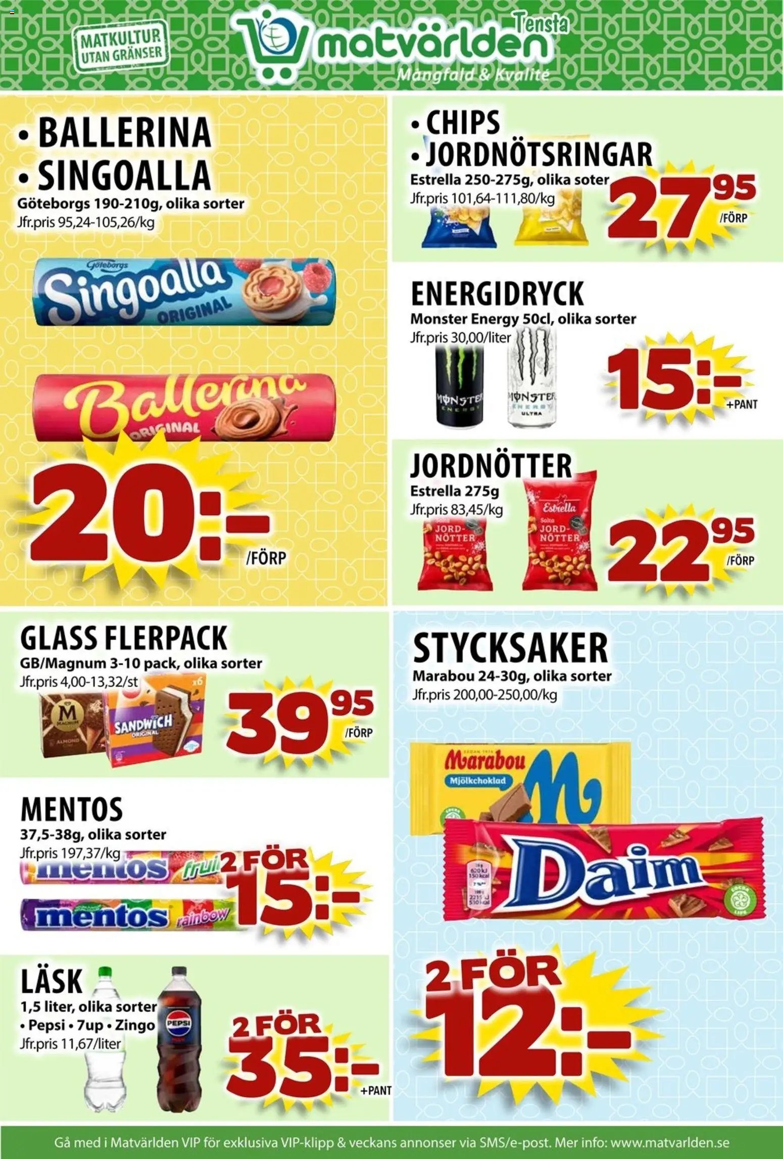 Matvärlden Reklamblad från 08/06/2026 Matvärlden erbjudanden