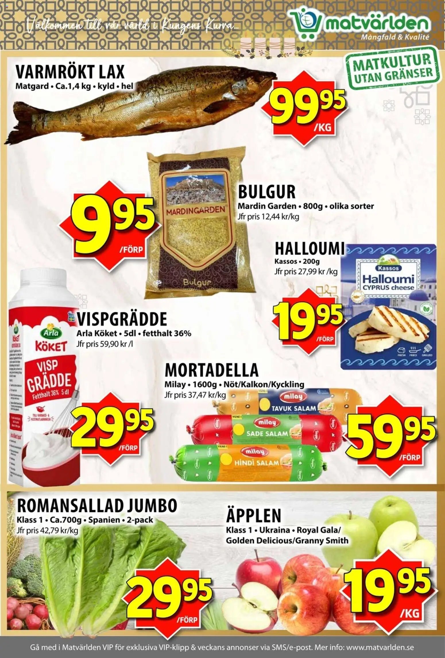 Matvärlden Reklamblad från 08/12/2025 Aktuella reklamblad Matvärlden