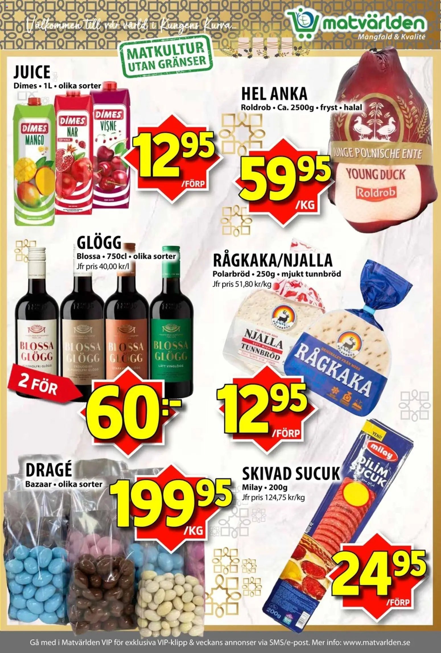 Matvärlden Reklamblad från 08/12/2025 Aktuella reklamblad Matvärlden