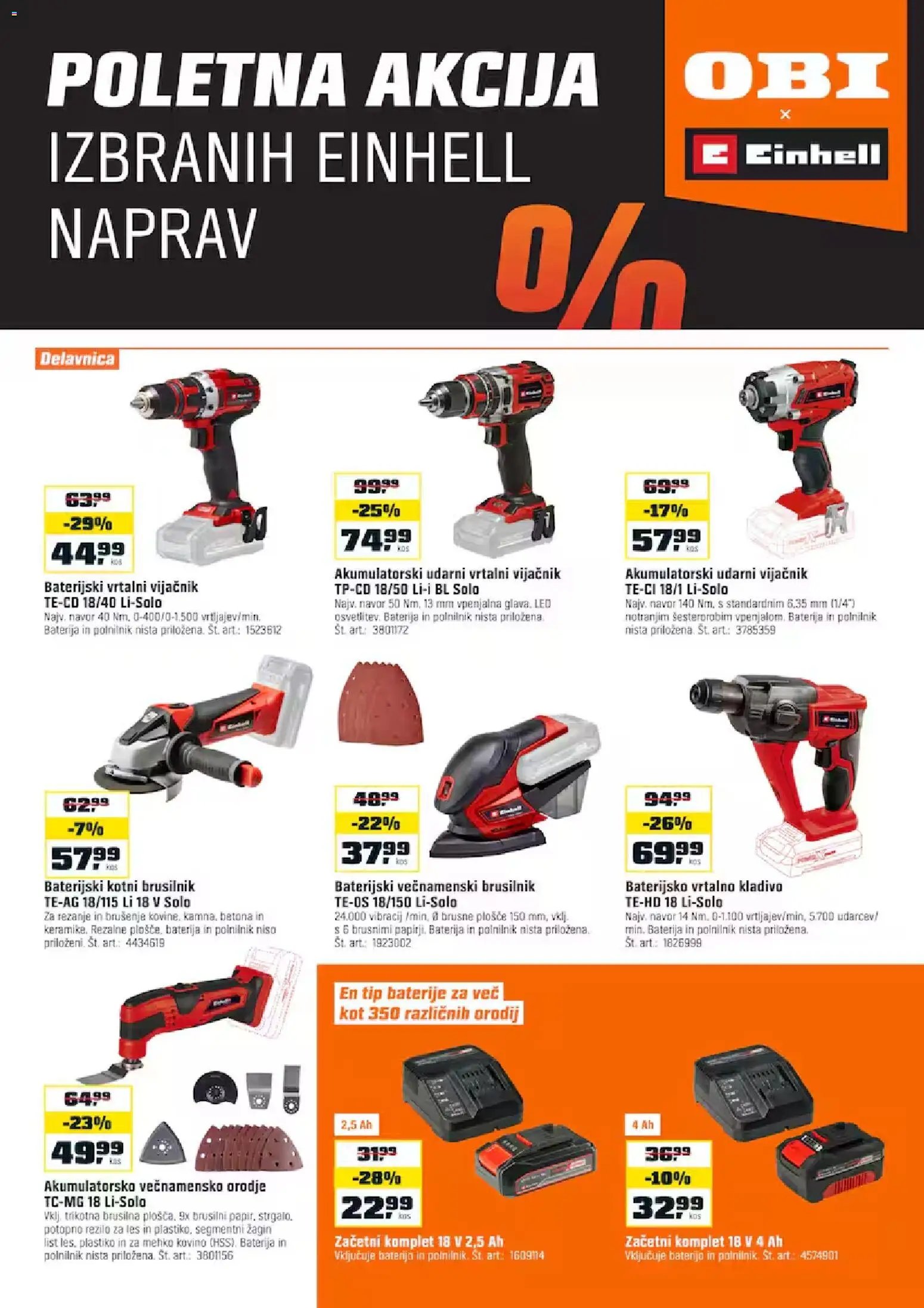 OBI katalog od 01.08.2026 OBI katalog poletna akcija