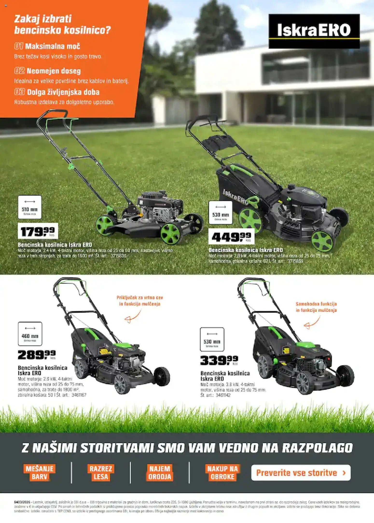 OBI katalog od 01.04.2026 OBI katalog vse za vrt