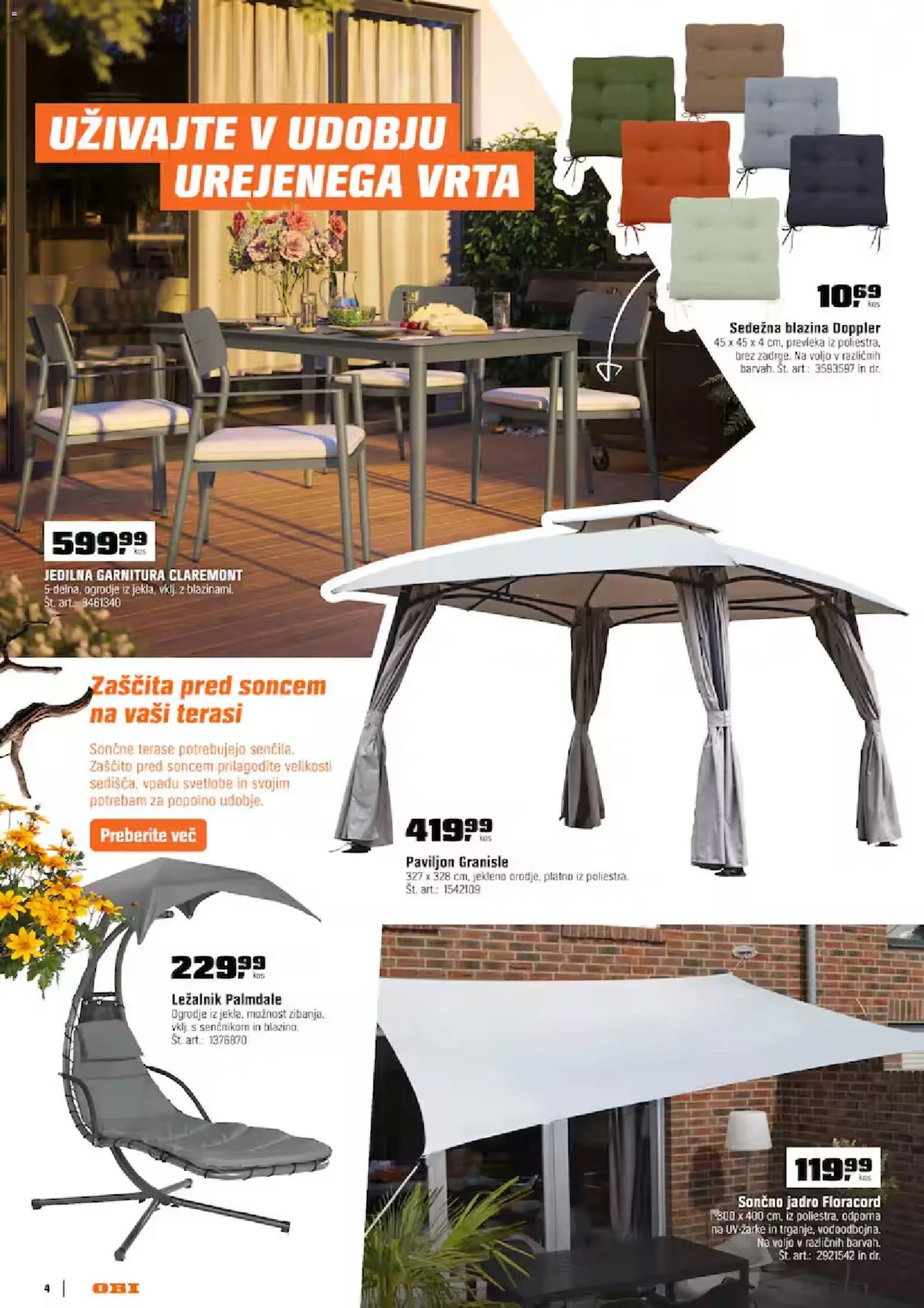 OBI katalog od 01.04.2026 OBI katalog vse za vrt