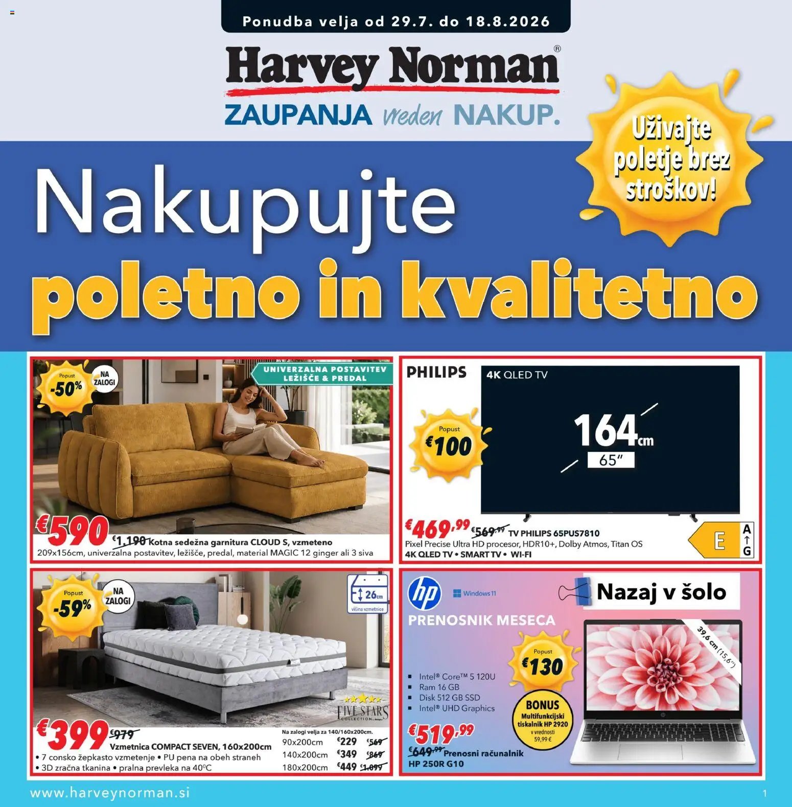 Harvey Norman katalog od 29.07.2026 Harvey Norman katalog