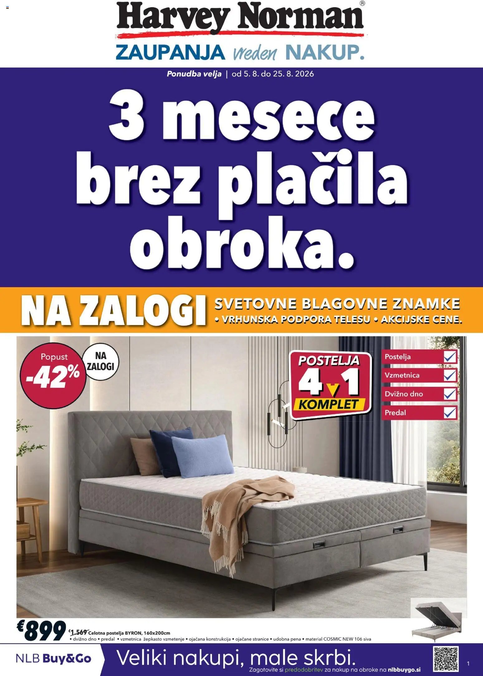 Harvey Norman katalog od 05.08.2026 Harvey Norman katalog 3 mesece brez plačila
