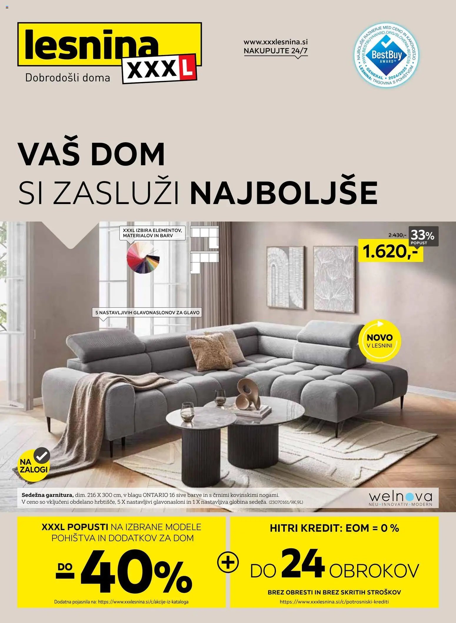 XXXL Lesnina katalog od 01.06.2026 XXXL Lesnina katalog Vaš dom si zasluži najboljše
