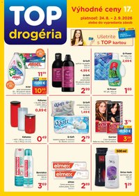 TOP Drogéria leták od 24.08.2026 TOP Drogéria leták