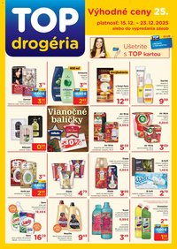 TOP Drogéria leták od 15.12.2025 Leták (2025-12-15 - 2025-12-23)