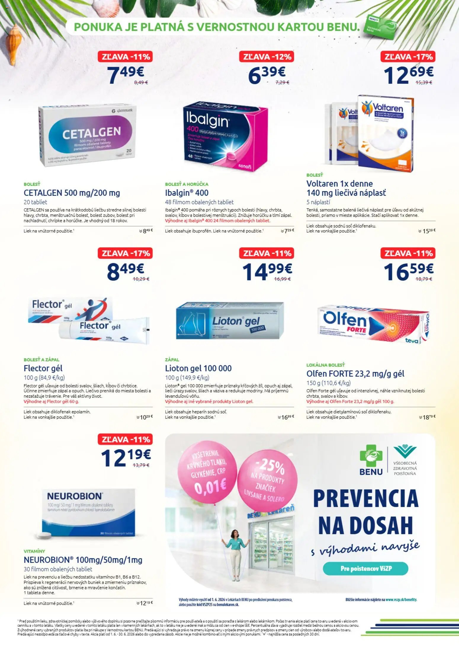 BENU Lekáreň leták od 01.06.2026 BENU Lekáreň leták