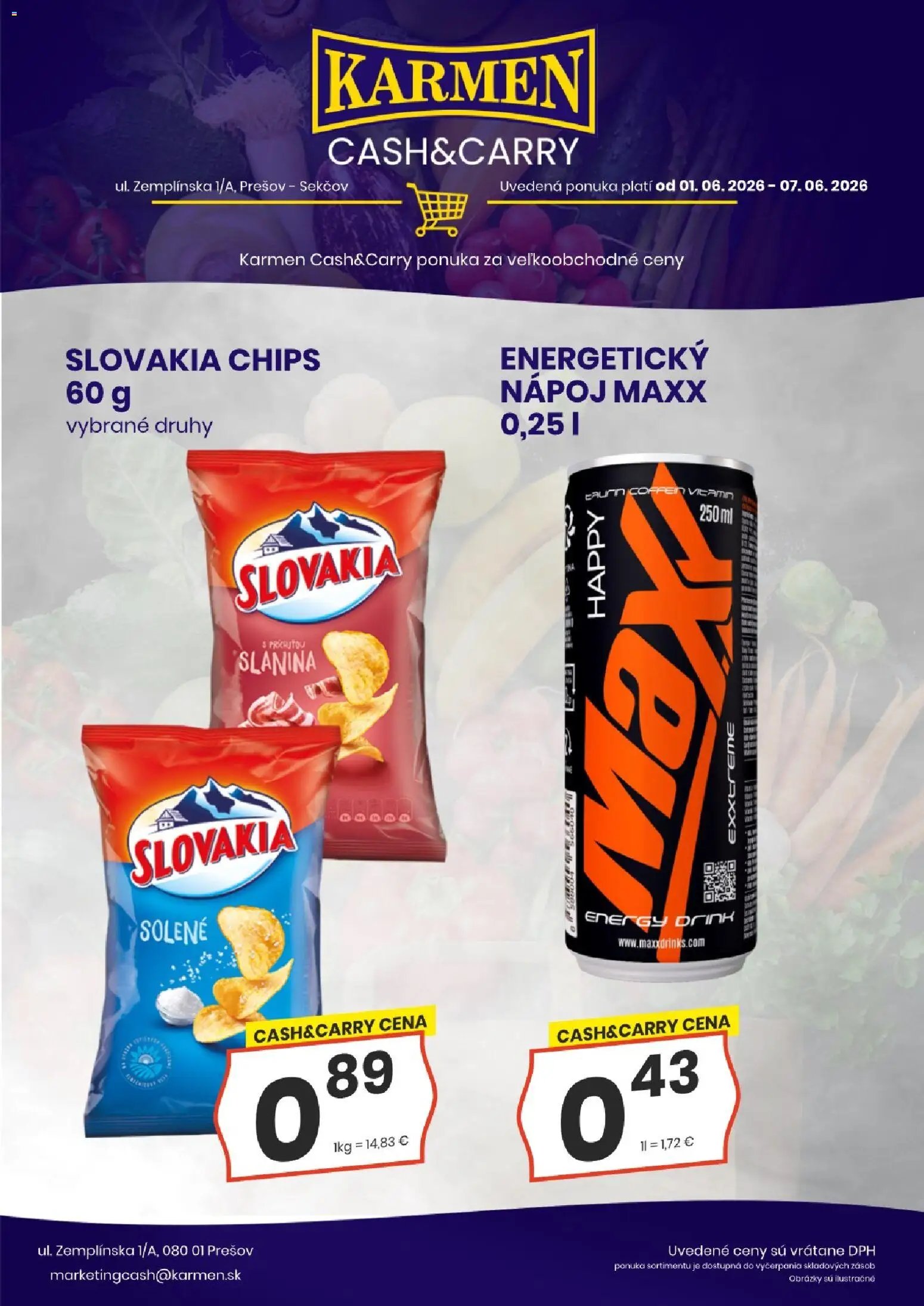 KARMEN CBA leták od 01.06.2026 KARMEN CBA Cash & Carry