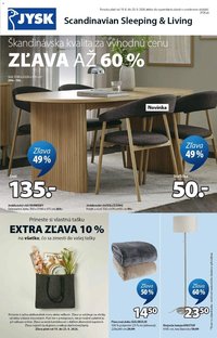 JYSK leták od 19.08.2026 JYSK zľava až 60%