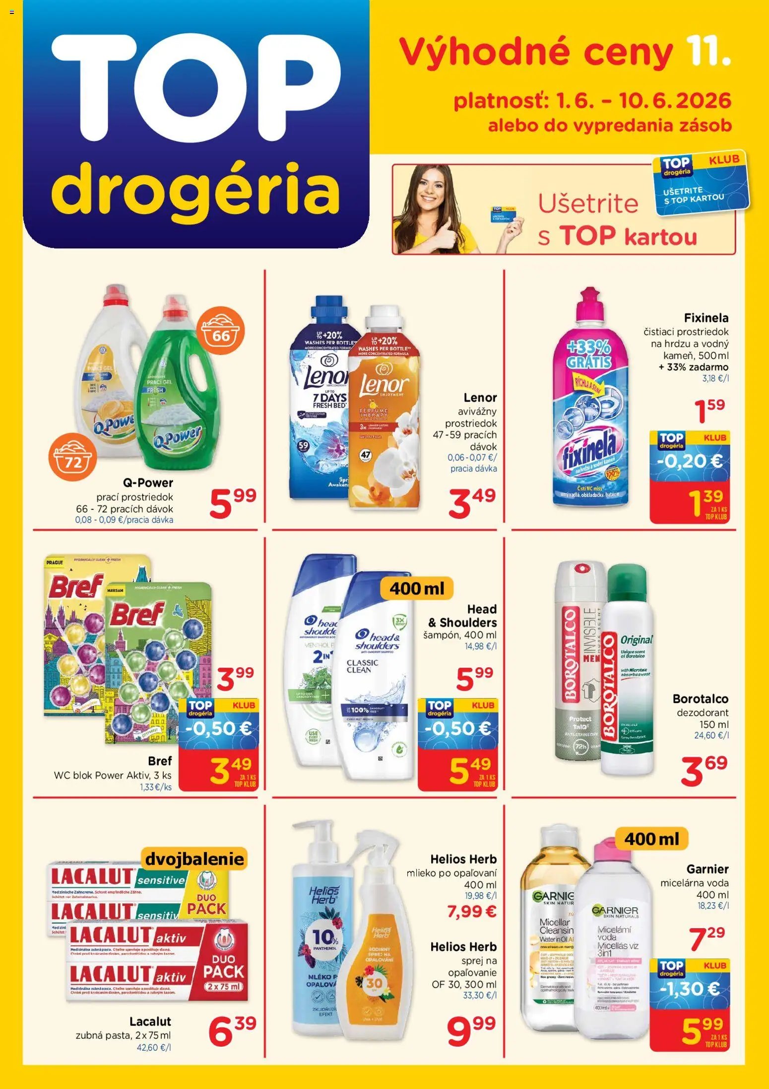 TOP Drogéria leták od 01.06.2026 TOP Drogéria leták