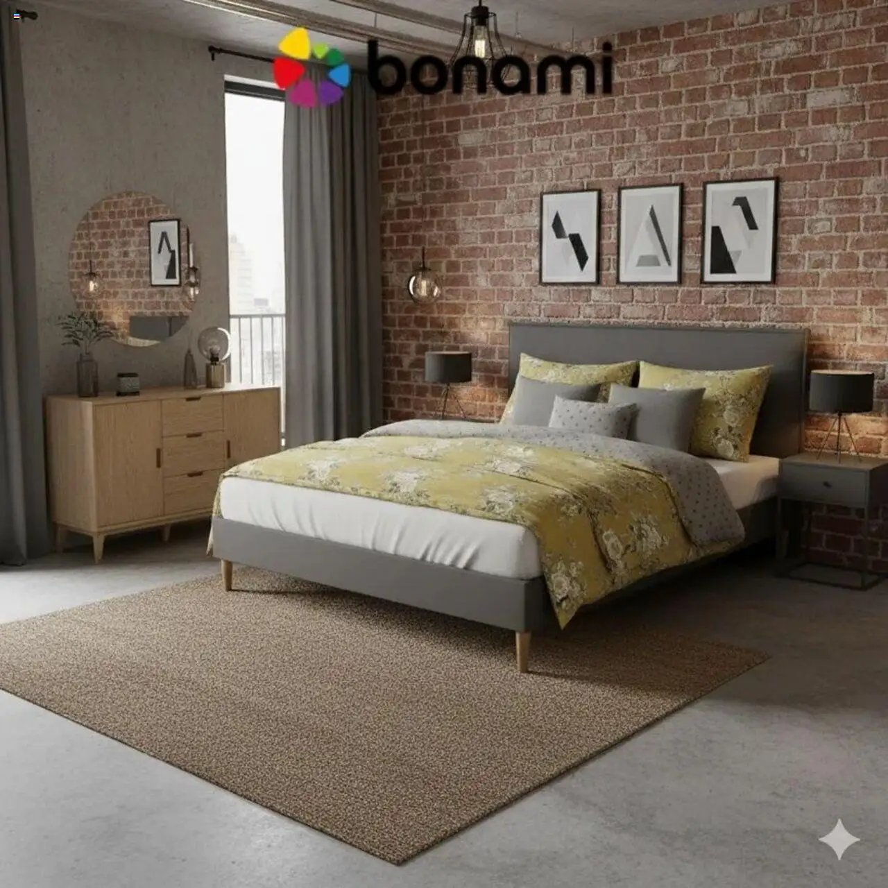 Bonami leták od 01.09.2025 Moderná spálňa v sivo-žltých tónoch (2025-09-01 - 2025-12-31) | 1