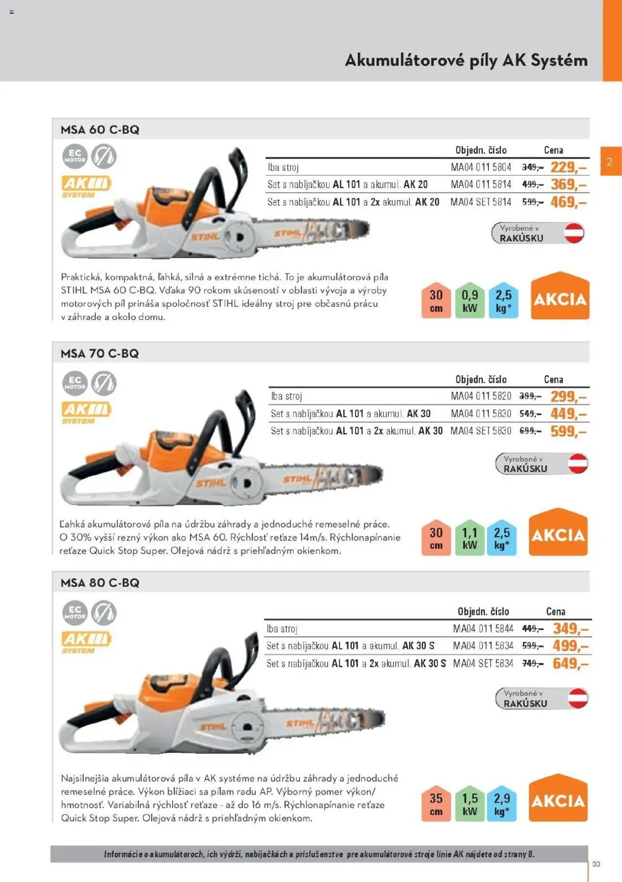 STIHL leták od 29.09.2025 Katalóg (2025-09-29) | 33