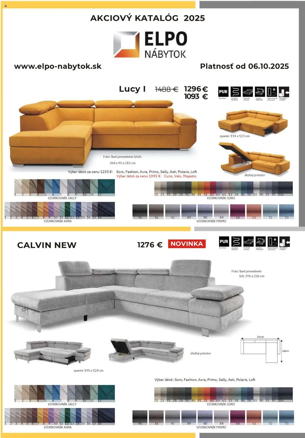 Elpo nábytok leták od 06.10.2025 Leták (2025-10-06) | 1