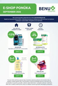 BENU Lekáreň leták od 01.09.2026 BENU Lekáreň leták pre E-shop