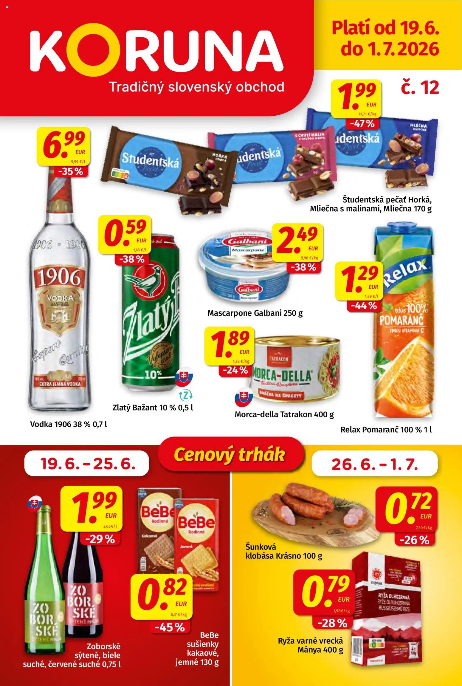 Koruna leták od 19.06.2026 Koruna leták