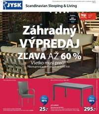 JYSK leták od 29.07.2026 JYSK záhradný výpredaj