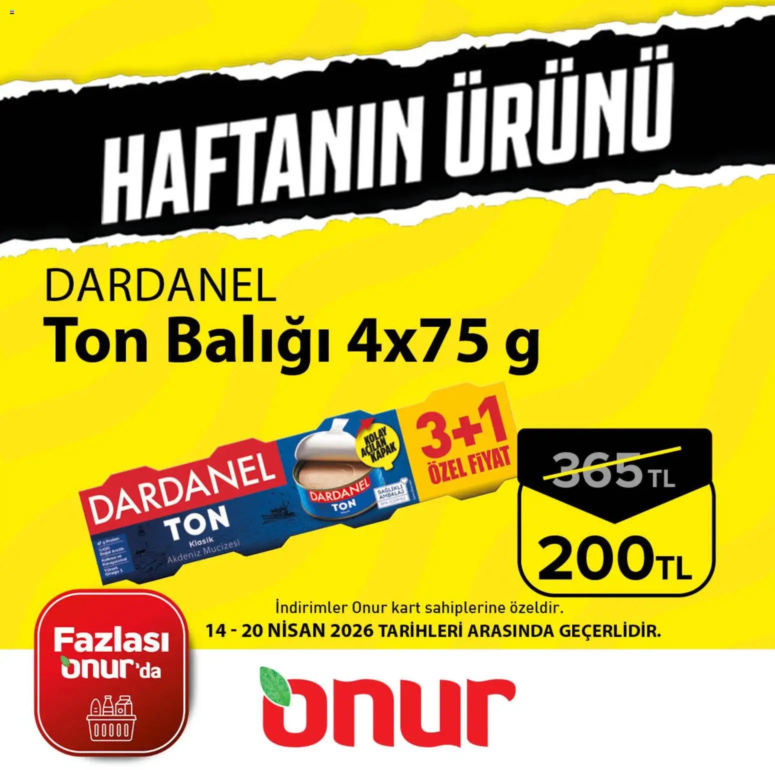 Onur Market tarihli katalog 14 0404 2026 Onur Market - Haftanın Ürünü